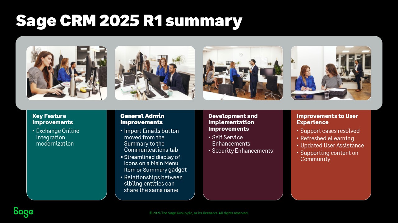 Sage CRM 2025 R1 Summary